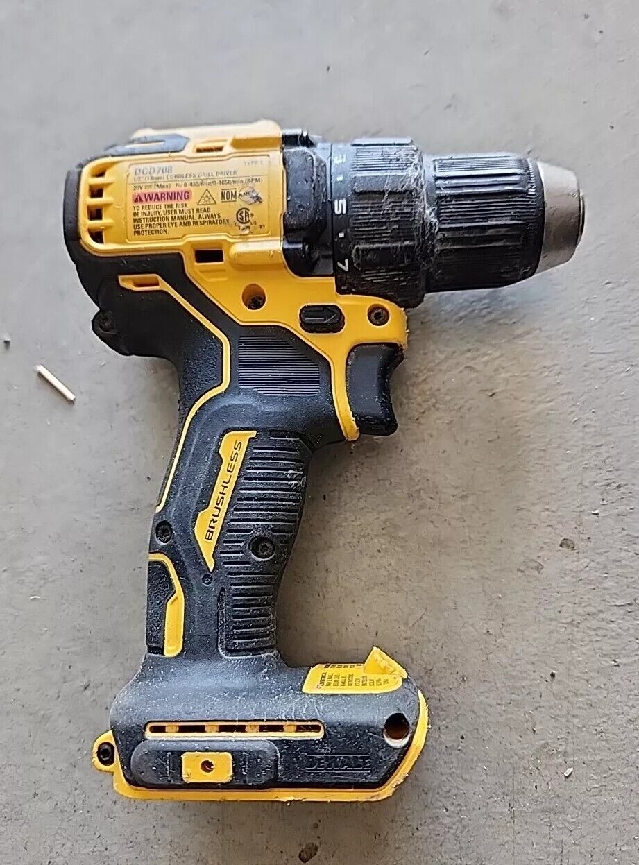 DeWalt DCD708C2 ATOMIC 20V MAX Cordless Brushless Compact 1/2" Drill Driver