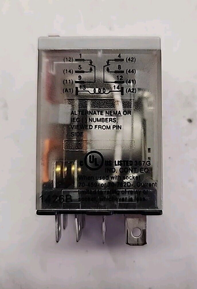 Schneider Electric 782Xbxm4l-120A General Purpose Relay, 120V Ac Coil Magnecraft