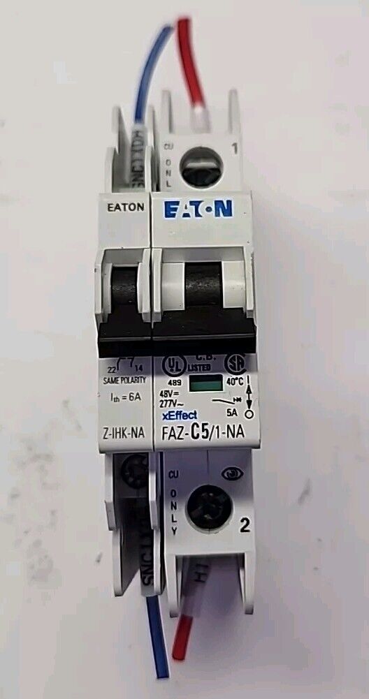 Eaton CIRCUIT BREAKER FAZ-C5/1-NA, Z-IHK-NA Free Shipping