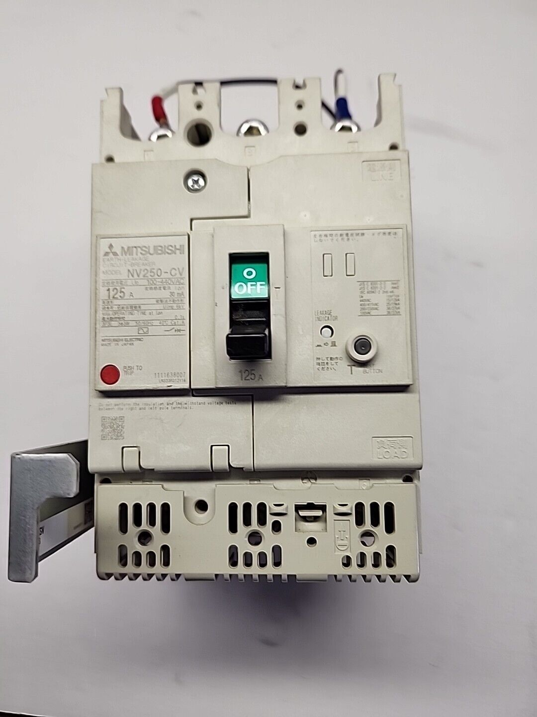 Mitsubishi NV250-CV Circuit Breaker 125A 100-440VAC with Warranty & Free Ship