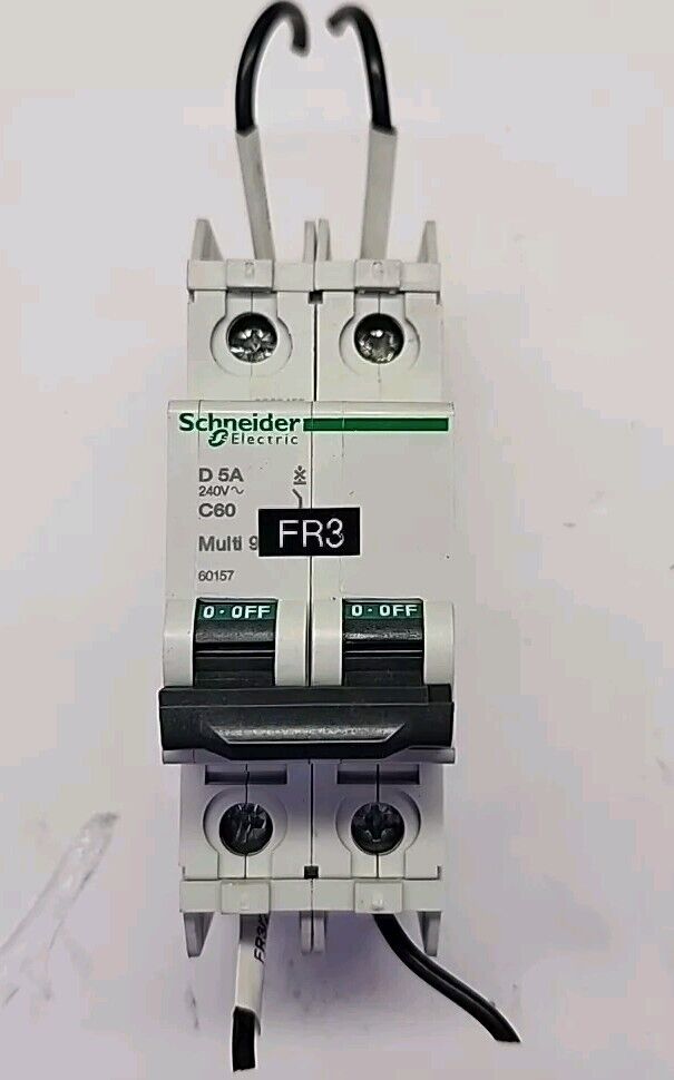 SCHNEIDER ELECTRIC 60157 C60 MINIATURE CIRCUIT BREAKER D-5A 2P 240V Free Ship