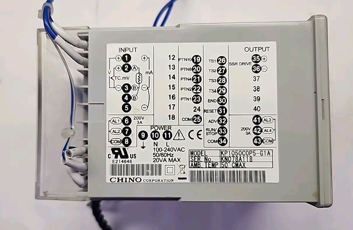 Chino Thermostat KP1000C KP1050C0P5-G1A