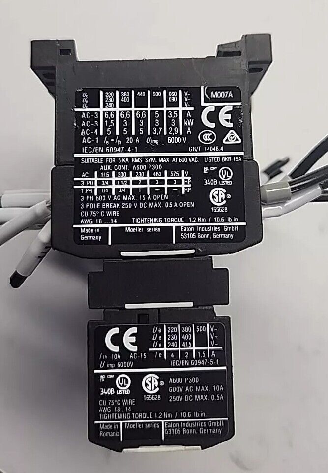 Eaton 20 DIL E XTMCX FA20 M007A Moeller Series with Warranty & Free Shipping