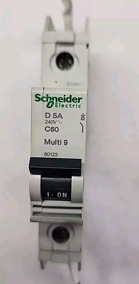 SCHNEIDER ELECTRIC 60123 C60 MINIATURE CIRCUIT BREAKER D-5A 1P 240V Free Ship