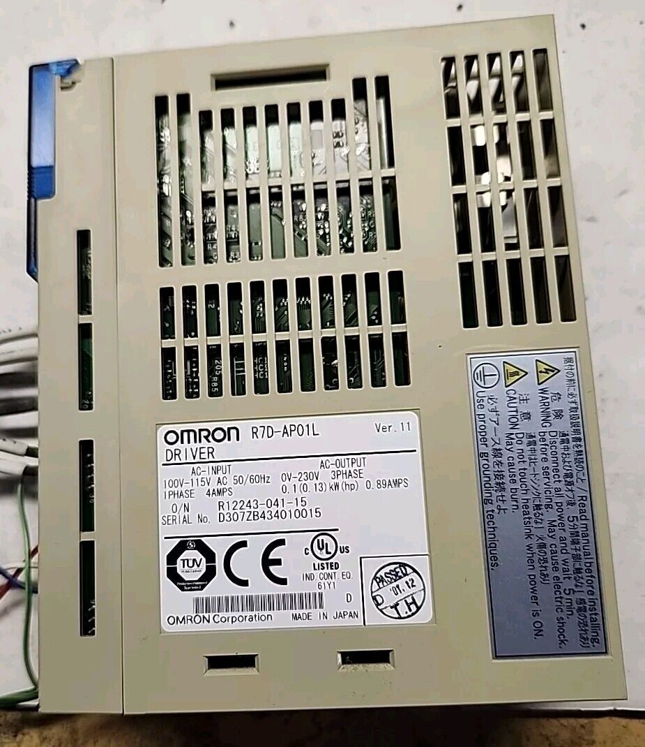 Used & Tested OMRON R7D-AP01L Servo Drive Free Shipping