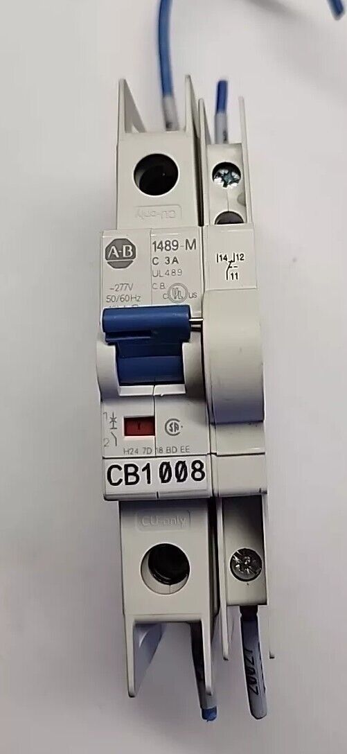 Allen Bradley 3A Circuit Breaker 1489-AMRA3 E197878 1489-M with Warranty