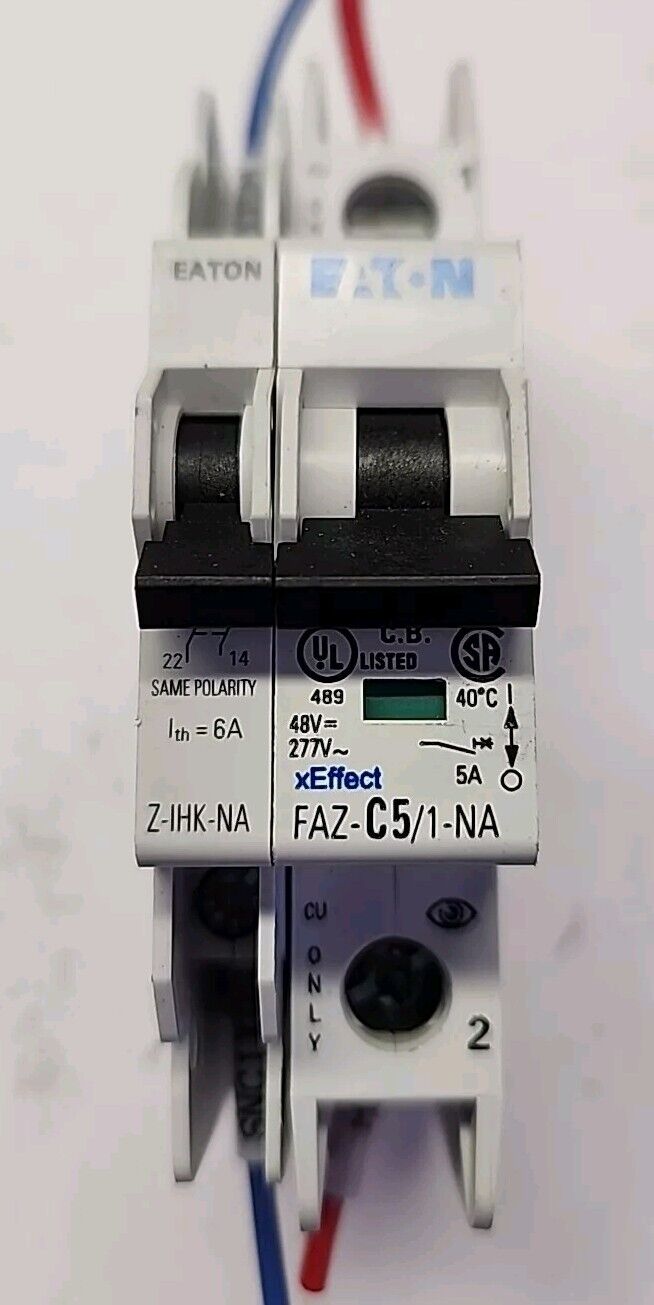 Eaton CIRCUIT BREAKER FAZ-C5/1-NA, Z-IHK-NA Free Shipping