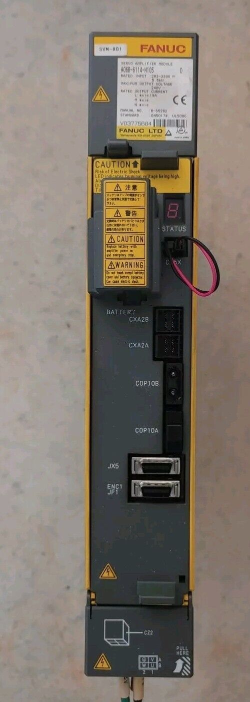 Fanuc A06B-6114-H105 Servo Amplifier Removed From Working Machine - Free Ship