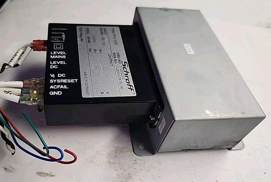 Schroff PFM VME, Ser. No. 1120500874/AF Power Supply w/Warranty & Free shipping