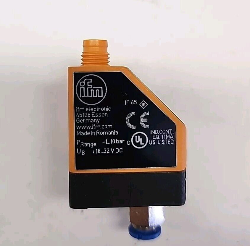 IFM ELECTRONIC PQ7834 PNEUMATIC PRESSURE SENSOR with Warranty & Free Shipping