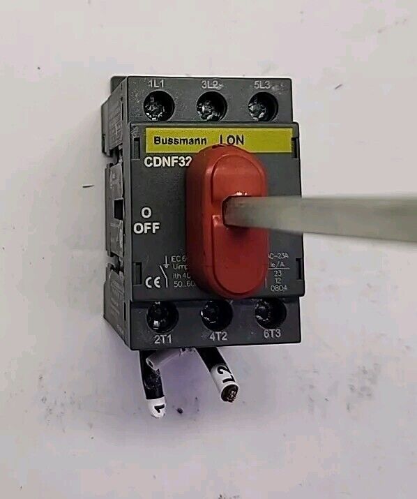 Bussmann CDNF32 600 V 40 A 3 Pole Non-Fused Disconnect Motor Switch - Free Ship