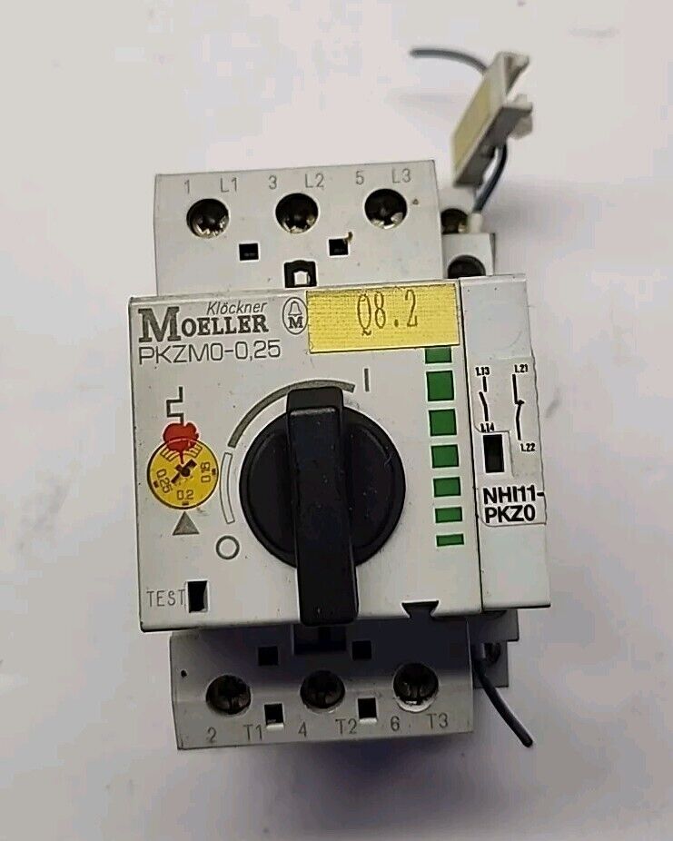 Moeller PKZM0-0.25 with Moeller NHI11-PKZ0 with Warranty & Free Shipping