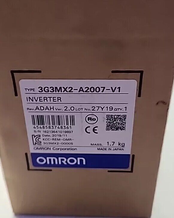 3G3MX2-A2007-V1 Omron 0.75kw Inverter NEW with Warranty & Free Shipping