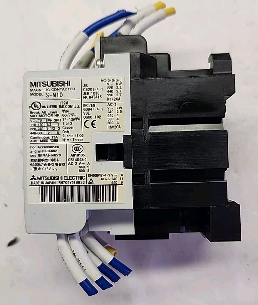 Mitsubishi S-N10 Magnetic Contactor Free Shipping