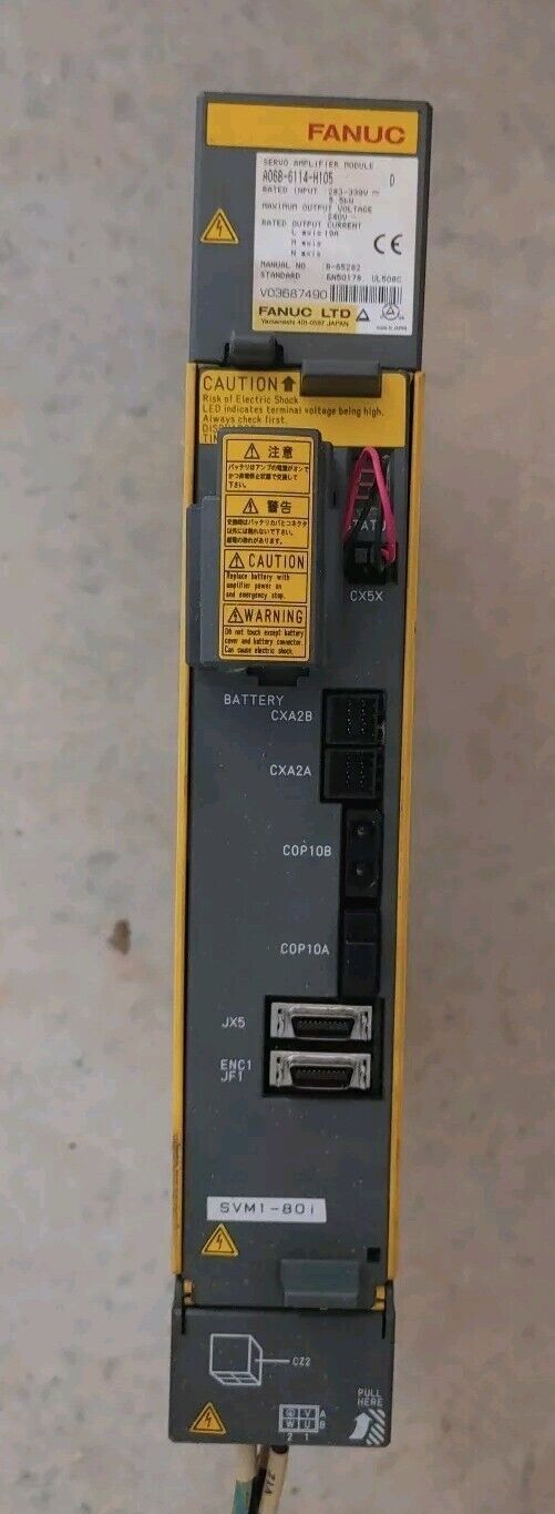 Fanuc A06B-6114-H105 Servo Amplifier Removed From Working Machine - Free Ship