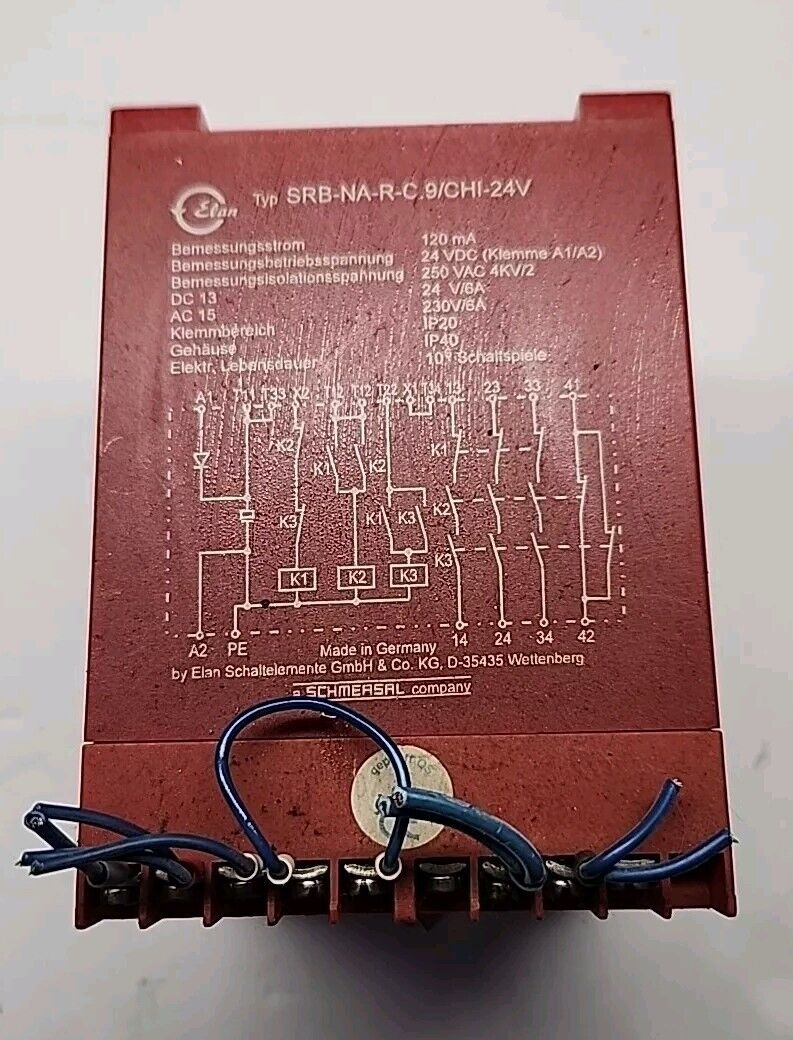 ELAN SRB-NA-R-C.9/CHI-24V Safety Relay with Warranty & Free Shipping