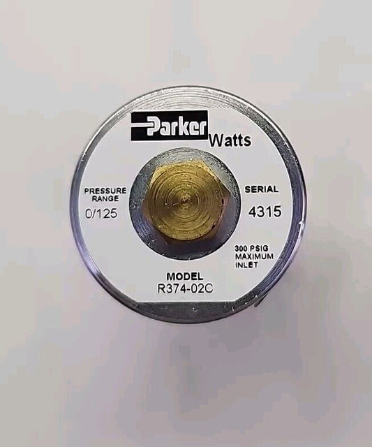 Parker Watts R374-02C Pneumatic Miniature Regulator 300psi 0-125psi 1/4in Npt