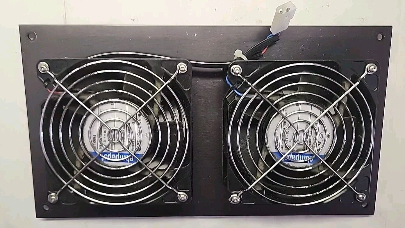 Ebmpapst (2)-4114NH4 Cooling Fans 24V 1250mA 30W - Dual Fan Bank - Free Shipping