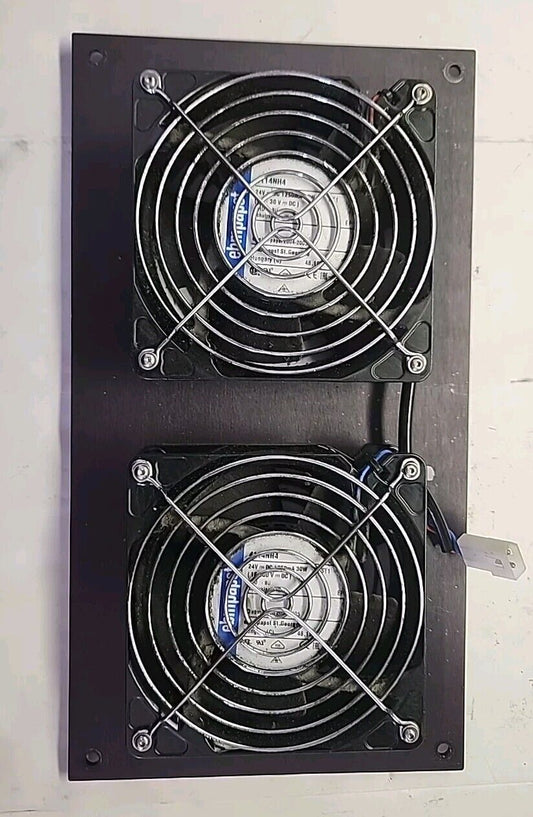 Ebmpapst (2)-4114NH4 Cooling Fans 24V 1250mA 30W - Dual Fan Bank - Free Shipping