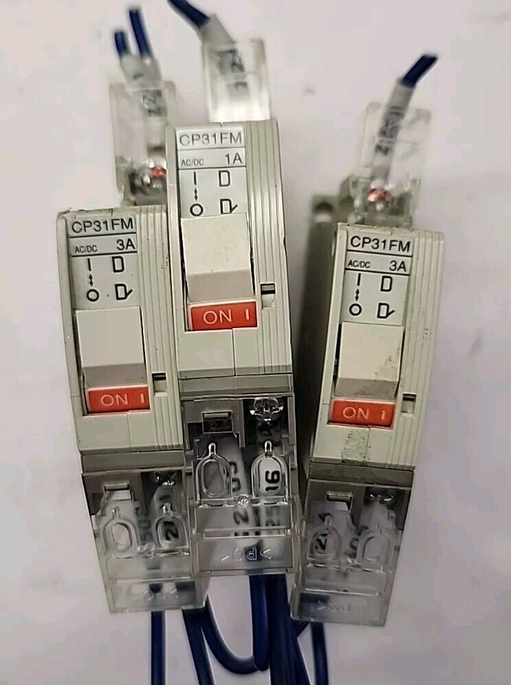 Fuji Electric Lot Of 3- (2) CP31FM/3W & (1) CP31FM/1W Circuit Breaker Free Ship