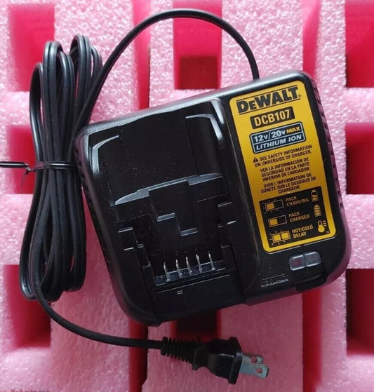 New Dewalt DCB107 12V & 20V Max Li-ion Battery Charger Replaces DCB100 & DCB112