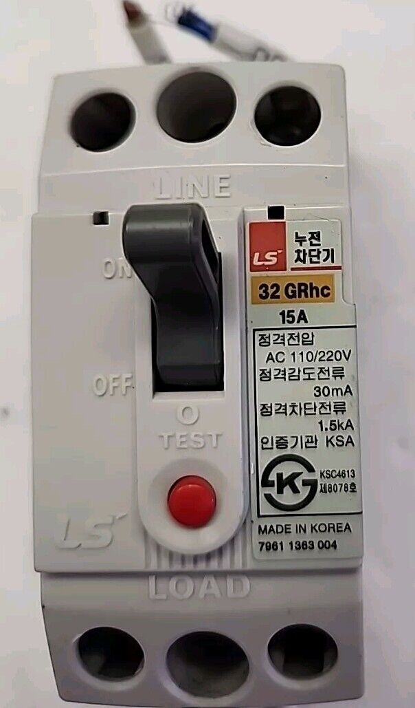 LS Electric 32 GRhc Circuit Breaker, 2-Pole, Rating: 15A 110/220VAC Free Ship