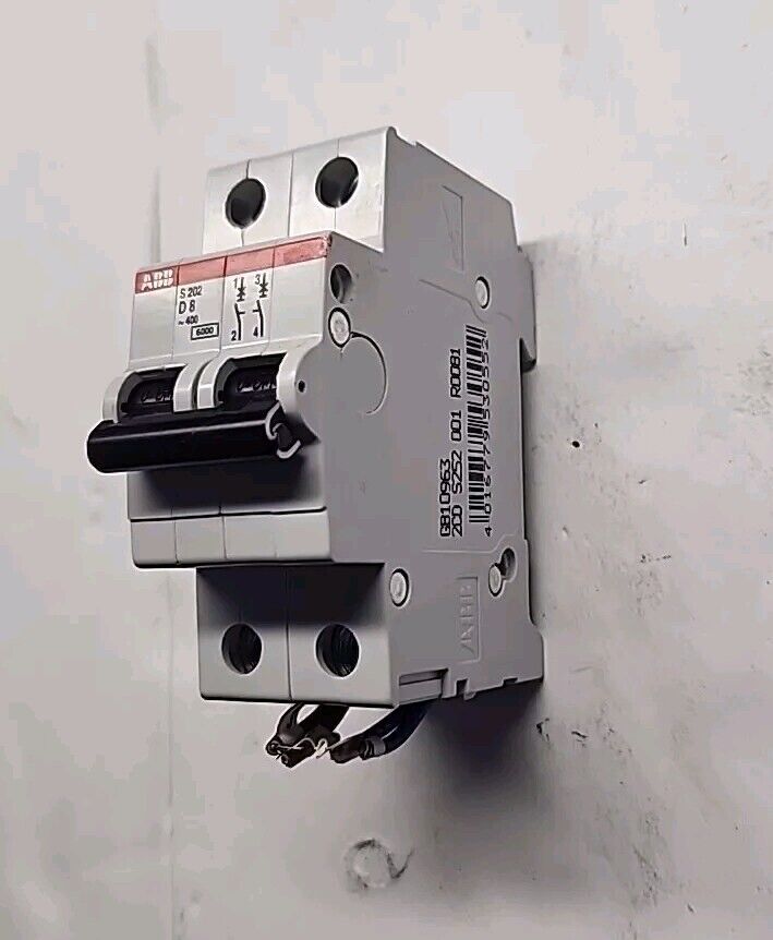 S202-D8, ABB, Miniature Circuit Breaker - Free Shipping