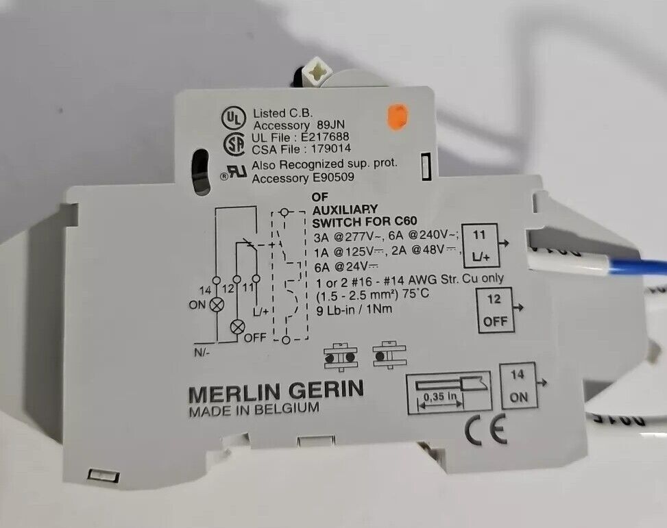 Merlin Gerin Type C10A Circuit Breaker C60N with Warranty & Free Shipping