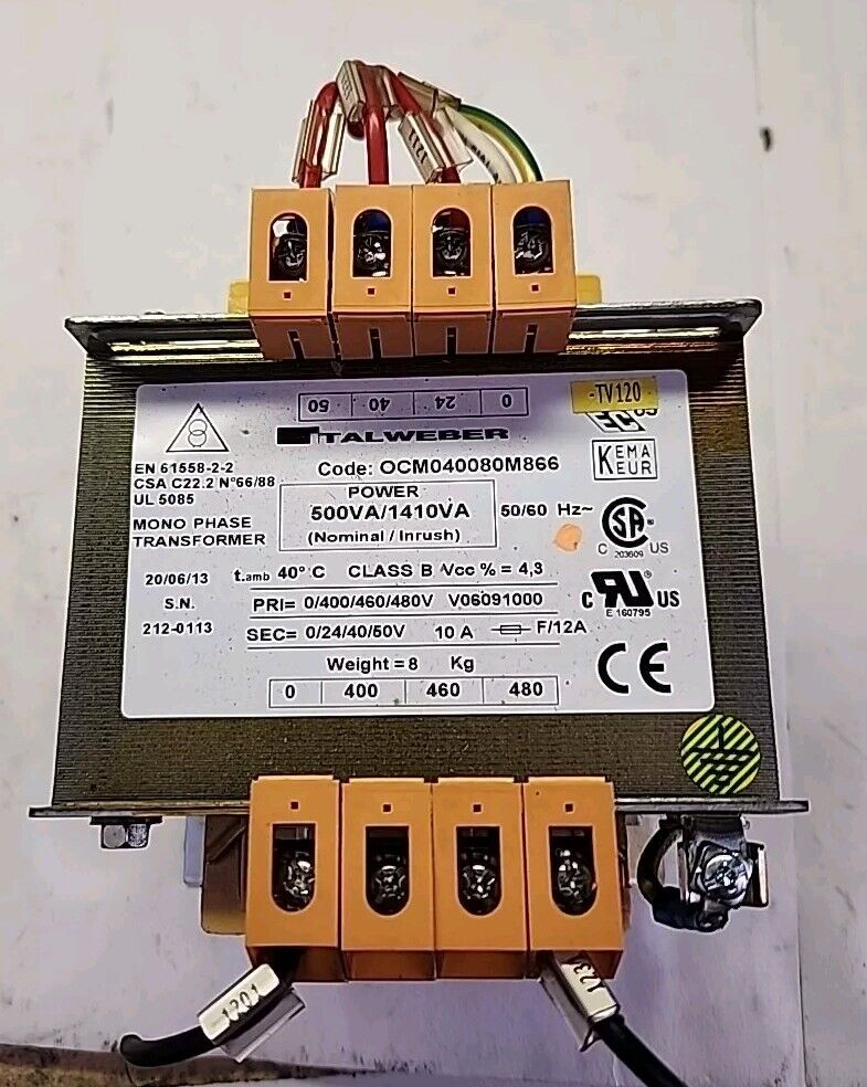 Talweber Mono Phase Transformer OCM0400809398 Free Shipping