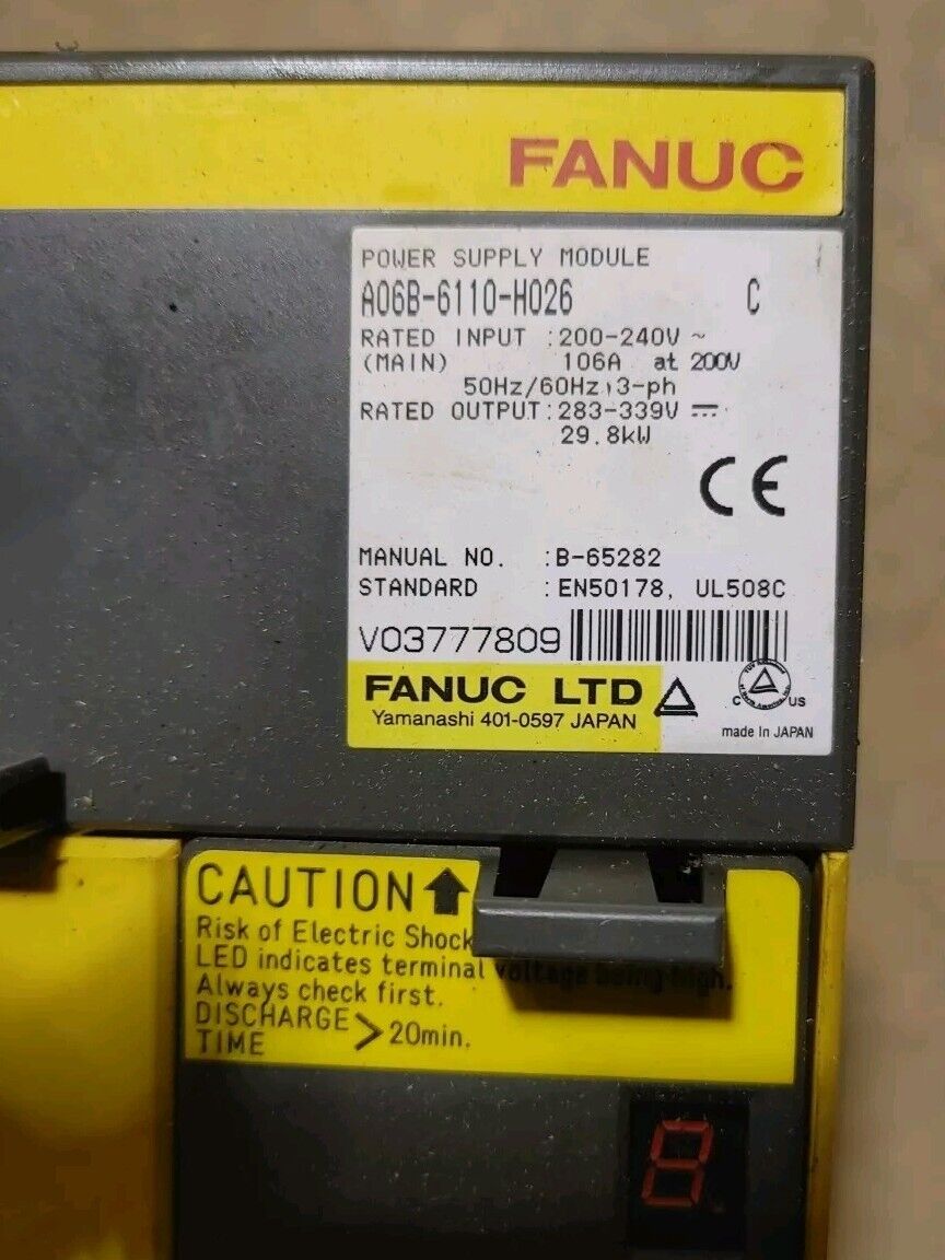 Fanuc A06B-6110-H026 C Power Supply Module - Free US Shipping