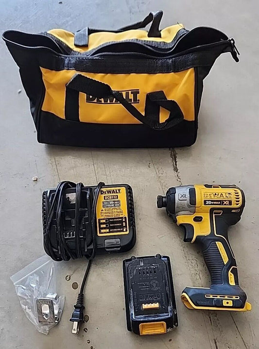 DEWALT DCF809D1 ATOMIC 20V MAX 1/4 in. Cordless Brushless Impact Driver Kit