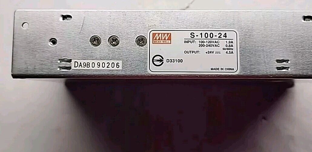 MEAN WELL MW S-100-24 Power Supply 24V 4.5A with Warranty & Free Shipping