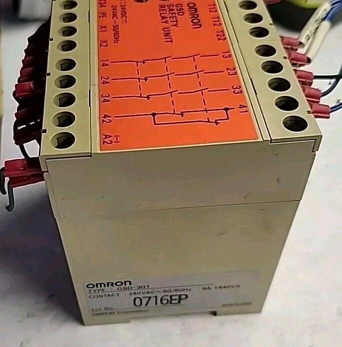 OMRON G9D-301 250VAC 6AMP 1440VA SAFETY RELAY - Free Shipping