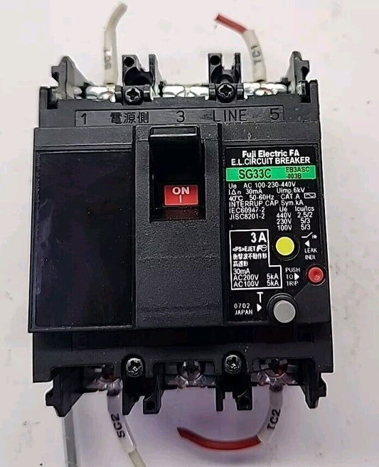 FUJI ELECTRIC SG33C EB3ASC-003B CIRCUIT BREAKER 3A Free Shipping