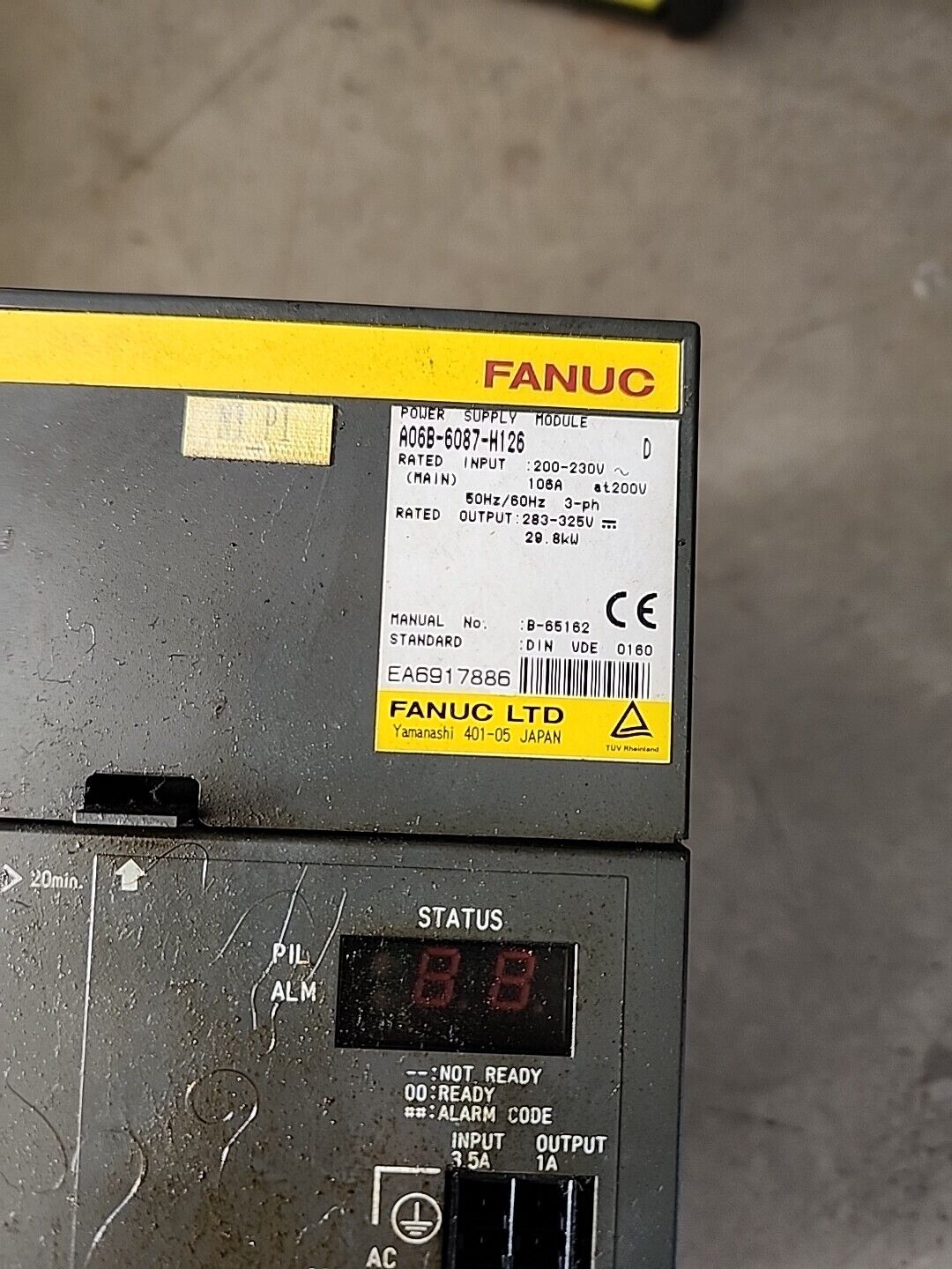 FANUC A06B-6087-H126 SERVO AMPLIFIER. 29.8KW RATED OUTPUT - Warranty & Free Ship