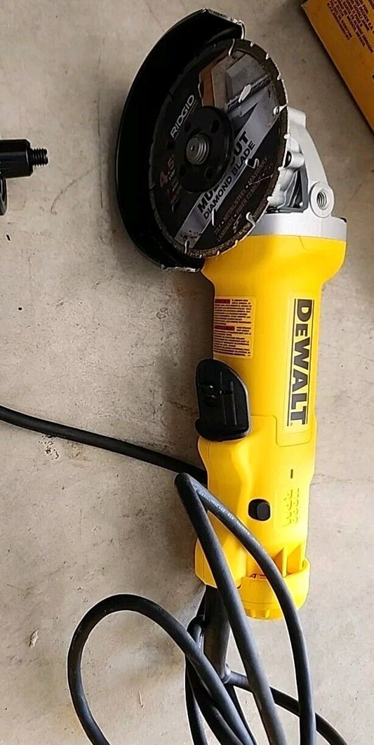 Dewalt DWE402 4-1/2" Corded Small Angle Grinder w/Diamond Cut Blade -Free Ship