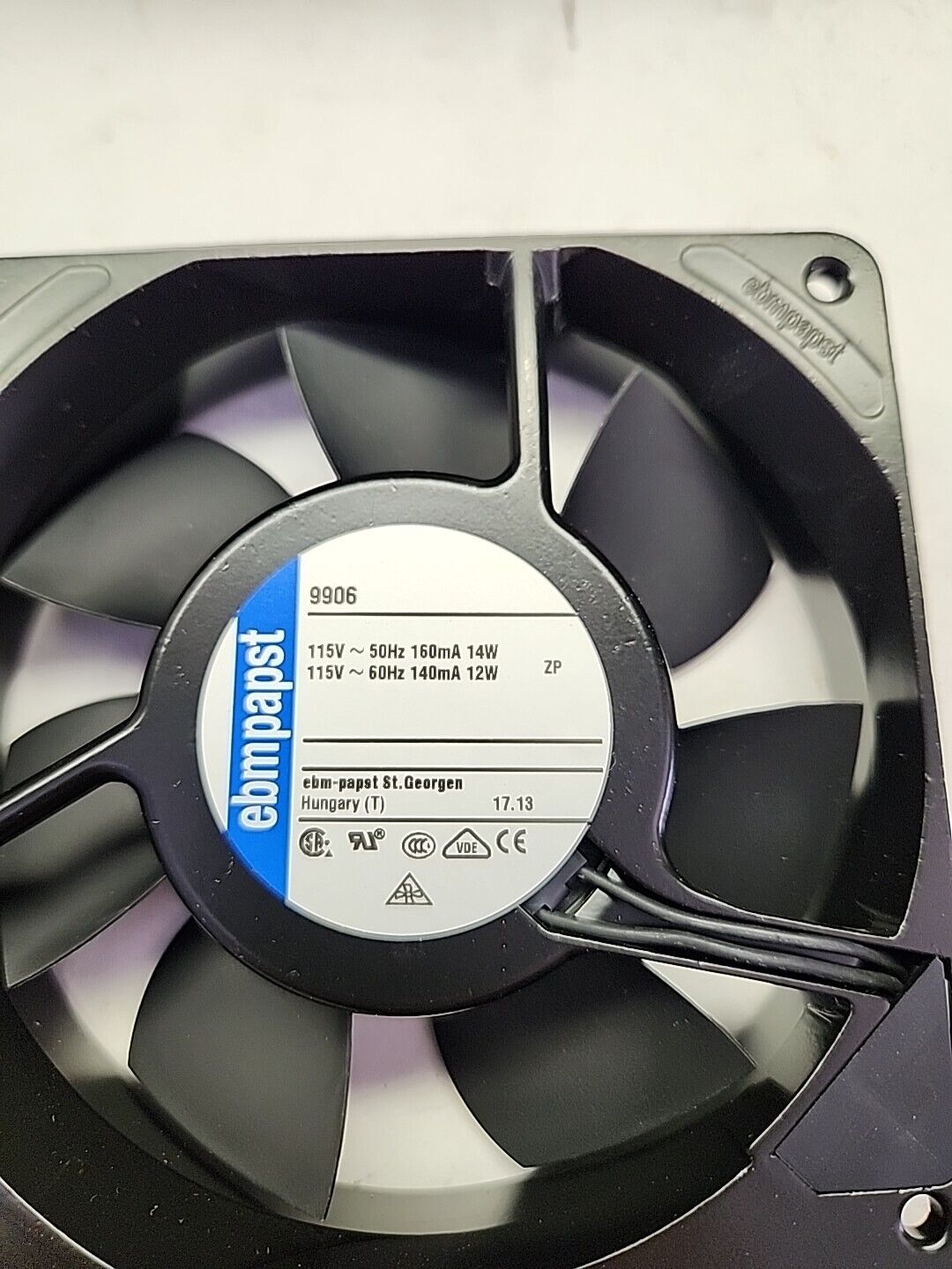 EBM PAPST COOLING FAN 9906 - Free Shipping