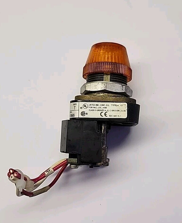 Allen Bradley 800T-P16 Orange Pilot Light Free Shipping