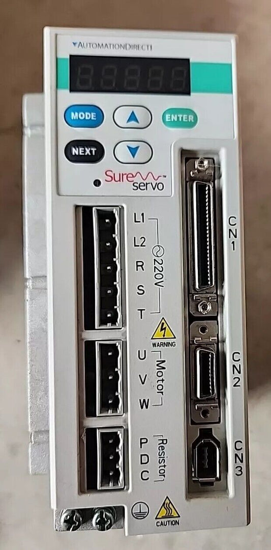 Automation Direct SureServo servo drive, 230 VAC, 1-phase or 3-phase, SVA-2040