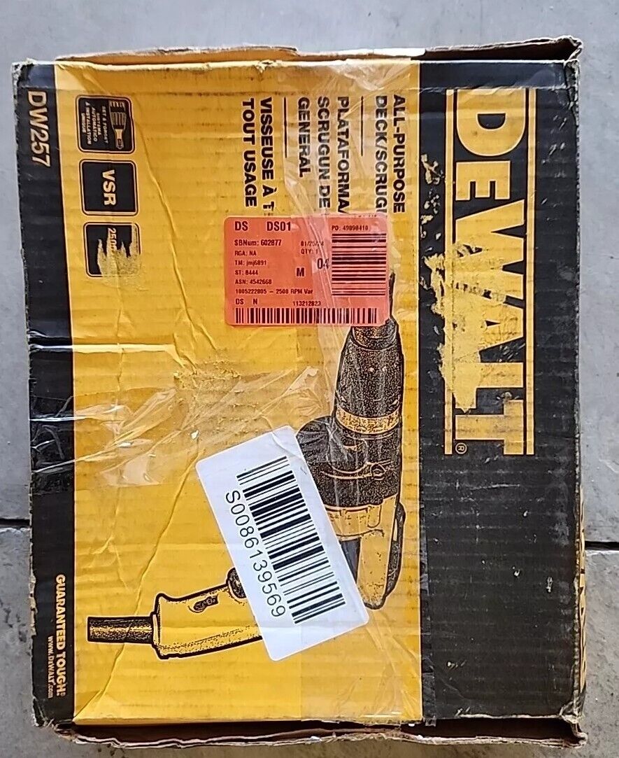 DeWalt Heavy Duty Deck/Drywall Screwdriver 6.2 amps DW257 - Warranty & Free Ship