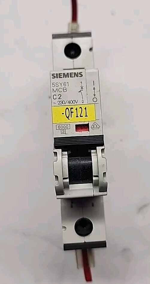 Siemens 5SY61 MCB C2 Circuit Breaker 1 Pole 230/400V Free Shipping