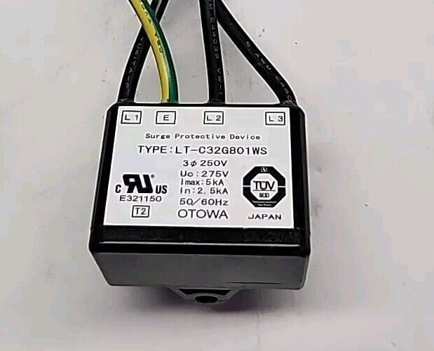 Otowa LT-C32G801WS Surge Protective Device Motor Filter 3PH 250V Uc: 275V