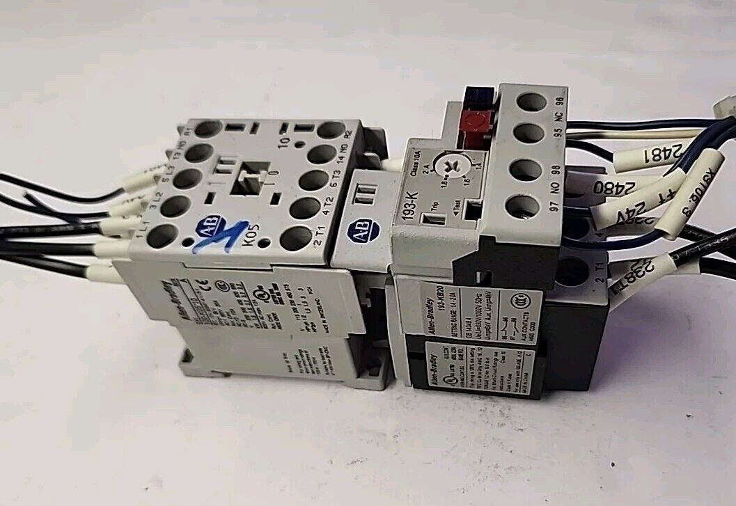 Allen Bradley 100-K05*10 Contactor With 193-KB20 Relay Free Shipping