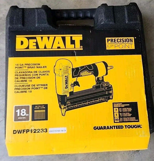 DEWALT DWFP12233 18-Gauge Precision Point Pneumatic Brad Mailer - Free Shipping