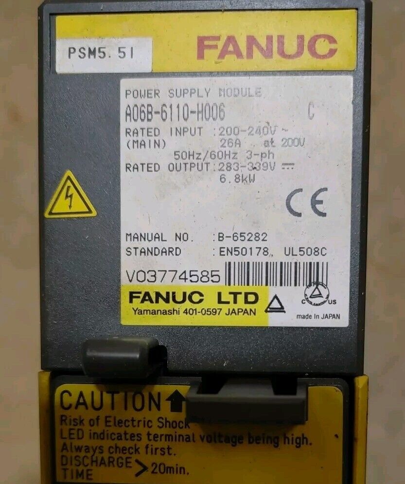 FANUC A06B-6110-H006 POWER SUPPLY MODULE Series C - Free US Shipping