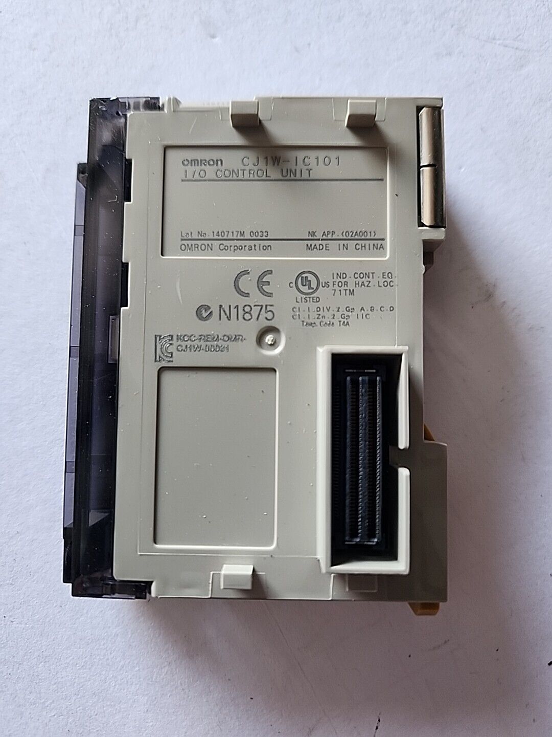 Omron CJ1W-1C101 I/O Control Unit with Warranty & Free Shipping