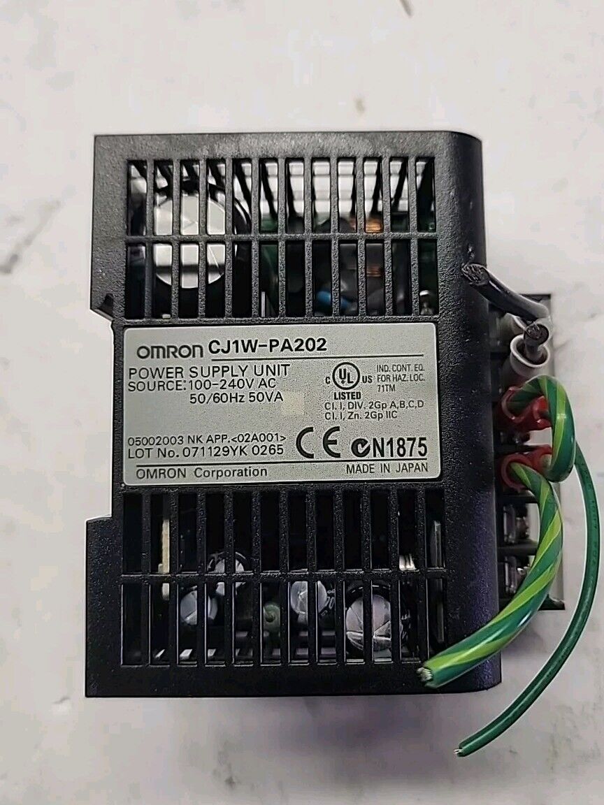 OMRON CJ1W-PA202 Sysmac Power Supply Unit - Free Shipping