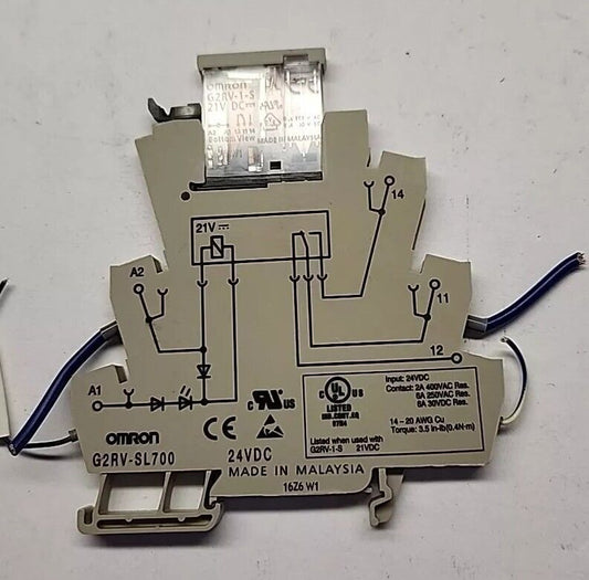 OMRON G2RV-SL700 RACK MOUNT SOCKET 24VDC/ W G2RV-1-S 21VDC RELAY Free Shipping