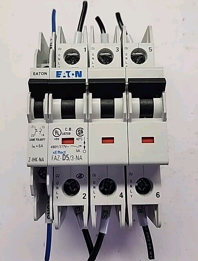 Eaton CIRCUIT BREAKER FAZ-D5/3-NA, Z-IHK-NA - Free Shipping