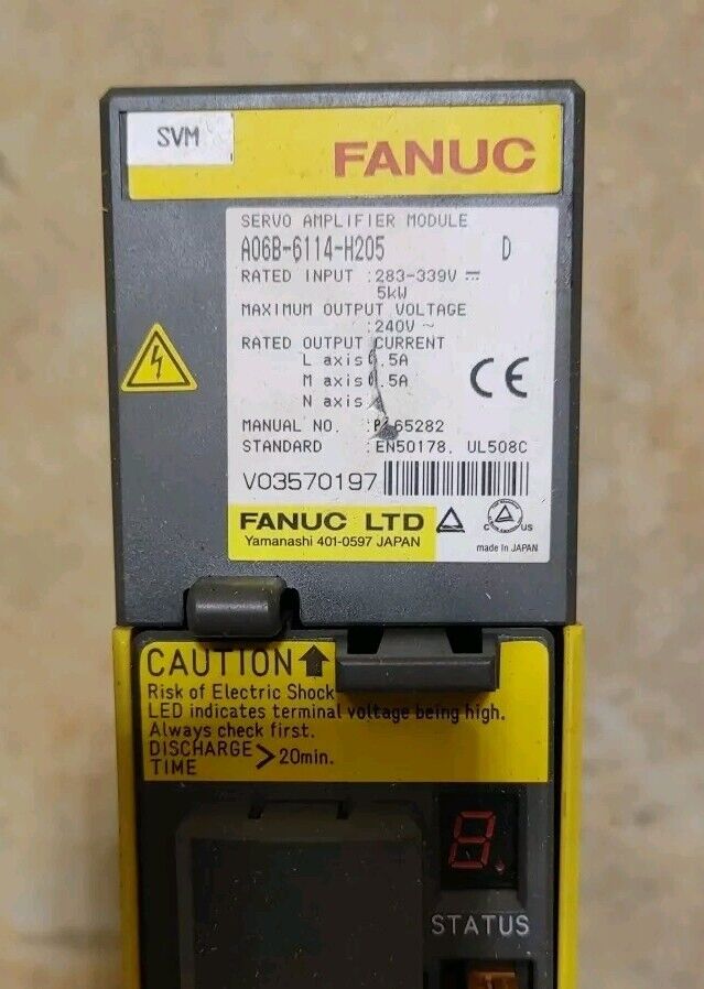 A06B-6114-H205 Series D FANUC Servo Amplifier Module Free US Shipping